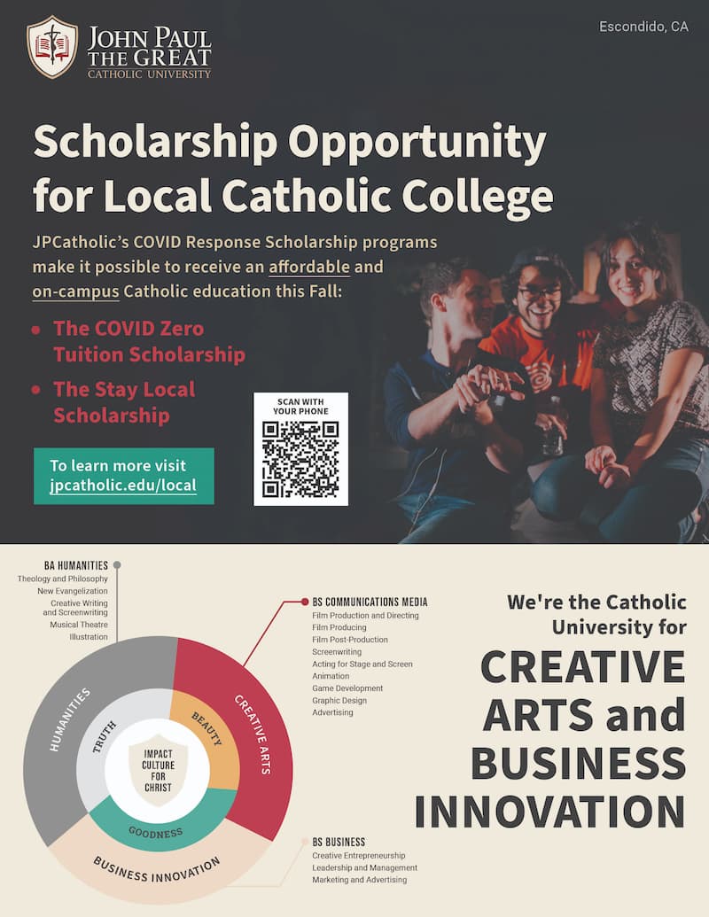 Scholarship Opportunity for Local Catholic College