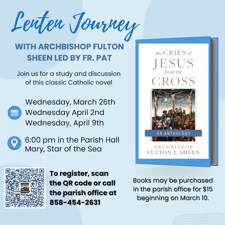 Lenten Journey with Archbishop Fulton Sheen led By Fr. Pat