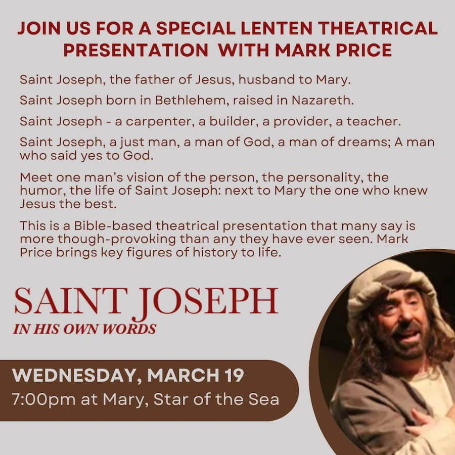 Lenten Theatrical Presentation with Mark Price